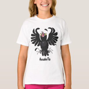 Grappig gekke cartoon-illustratie t-shirt