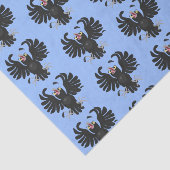 Grappig gekke cartoon-illustratie tissuepapier (Detail)