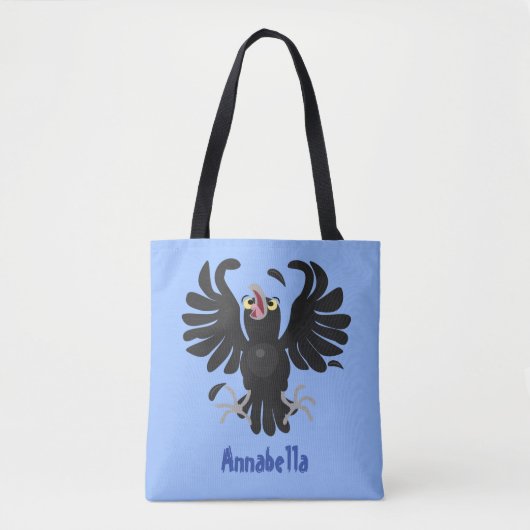Grappig gekke cartoon-illustratie tote bag (Voorkant)