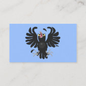 Grappig gekke cartoon-illustratie visitekaartje (Achterkant)