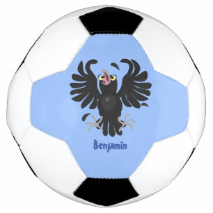 Grappig gekke cartoon-illustratie voetbal