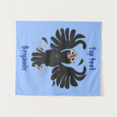 Grappig gekke cartoon-illustratie wandkleed (Voorkant (horizontaal))