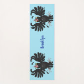 Grappig gekke cartoon-illustratie yogamat (Voorkant)