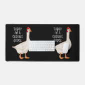 Grappig Gekke Goose Quote Vandaag ben ik een serie Bureaumat (Keyboard & Muis)