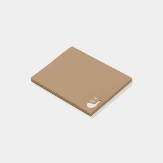 Grappig Gekke Goose Quote Vandaag ben ik een serie Post-it® Notes (Schuin)