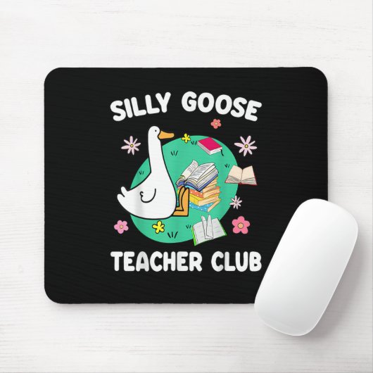 Grappig Gekke Goose Teacher Club Dierenvriend Groo Muismat (Met muis)