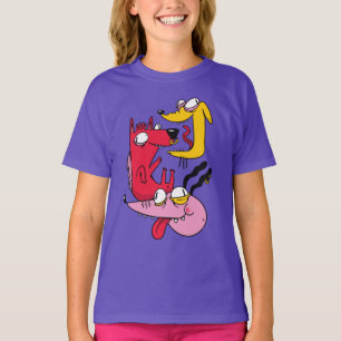 Grappig Gekke Honden Ontwerp T-shirt