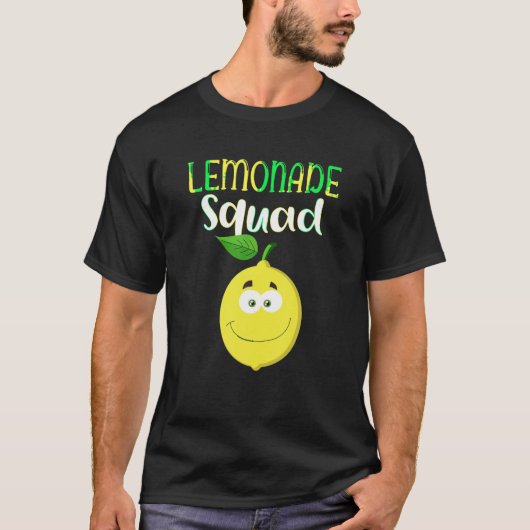 Grappig Gekke lachende citroen zomer limonade squa T-shirt (Voorkant)