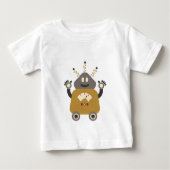 Grappig Gekke Retro Robot T-shirt (Voorkant)