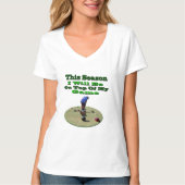 Grappig gelanceerde Bowls op je spel, dames T-Shir T-shirt (Voorkant)