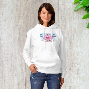 Grappig Geld Brein Cartoon Euro Cash Lover Hoodie
