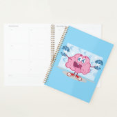 Grappig Geld Brein Cartoon Euro Cash Lover Planner (Display)
