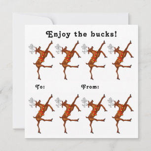 Grappig Geld Cash Gift Vakantiekaarten Feestdagenkaart