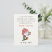 Grappig Geld Cash Overvloed Sinterklaas Kerst Wens Feestdagenkaart (Staand voorkant)