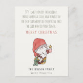 Grappig Geld Cash Overvloed Sinterklaas Kerst Wens Feestdagenkaart (Voorkant)