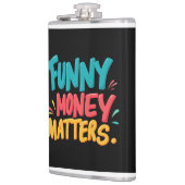 Grappig geld doet ertoe heupfles (Links)