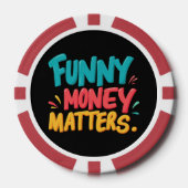 Grappig geld doet ertoe poker chips (Voorkant)