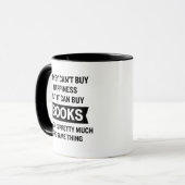 Grappig Geld Kan Geen Geluk Kopen Koop Boeken Mok (Voorkant links)