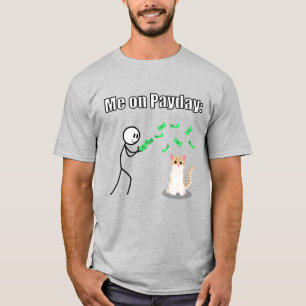 Grappig Geld Kat T-shirt
