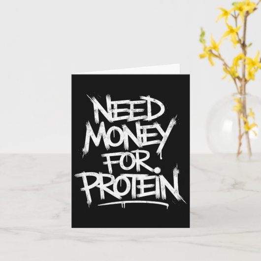 Grappig Geld Nodig Voor Eiwittraining Joke Gym Wei Kaart (Gele Bloem)