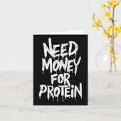 Grappig Geld Nodig Voor Eiwittraining Joke Gym Wei Kaart (Gele Bloem)