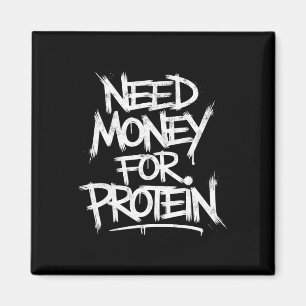 Grappig Geld Nodig Voor Eiwittraining Joke Gym Wei Magneet