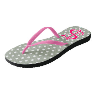 Grappig Geld Roze Dollarteken Stippenprint Flip Fl Teenslippers