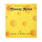 Grappig gele zwitserse notitieblokken voor het sch (Voorkant)