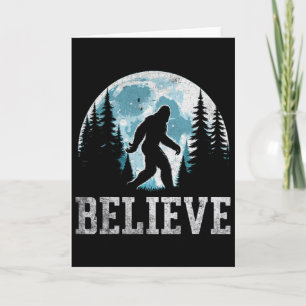 Grappig Geloof in Bigfoot Sasquatch Cadeaus Vaders Kaart
