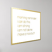 Grappig geloof in jezelf Quote Gold Folie Afdrukken (Laagn)