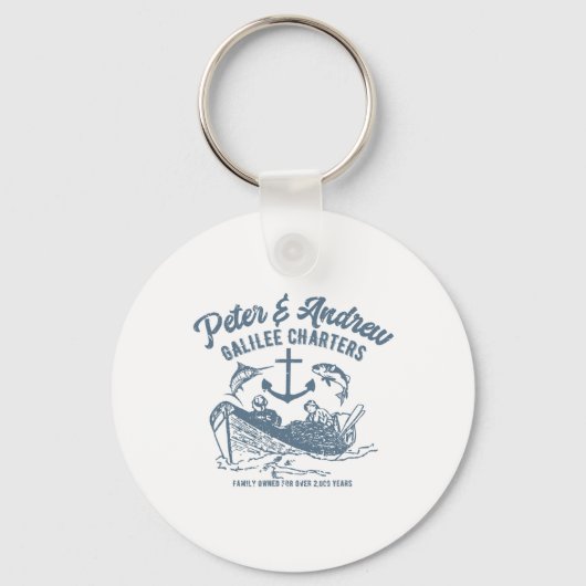 Grappig Gelooof Vissen Sleutelhanger (Voorkant)