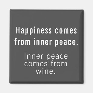 Grappig Geluk Definitie Grijs en Witte Magnet