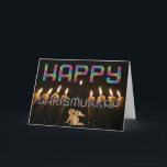 Grappig Gelukkig ChrisMukkah Angel Kerstmis Chanoe Feestdagen Kaart<br><div class="desc">Grappig Gelukkig ChrisMukkah Angel Menorah Kaarsen Kerst Chanoeka Gemengde Overtuigingen Samenvoegen Feestdagen Viering</div>