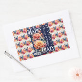 Grappig gelukkig citaat overal druk rechthoekige sticker (Envelop)