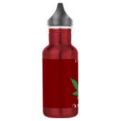 Grappig Gelukkig Holidaze Wietblad Persoonlijk Waterfles (Links)