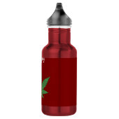 Grappig Gelukkig Holidaze Wietblad Persoonlijk Waterfles (Rechts)
