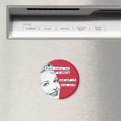 Grappig Gelukkig Huisvrouw Retro Magnet (Insitu (Vaatwasser))