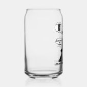 Grappig gelukkig huwelijk blikvorm glas (Rechts)