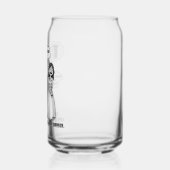 Grappig gelukkig huwelijk blikvorm glas (Links)