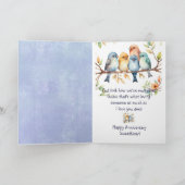 Grappig Gelukkig Jubileum Liefje Schattigee Lovebi Kaart (Binnen)