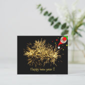 Grappig gelukkig nieuw jaar! briefkaart (Staand voorkant)