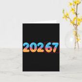 Grappig Gelukkig Nieuwjaar 2026 20267 Ijsje Drip 6 Kaart (Gele Bloem)