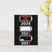 Grappig Gelukkig Nieuwjaar 2026 2027 67 Meme Zes Z Kaart (Gele Bloem)