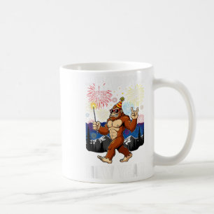 Grappig Gelukkig Nieuwjaar 2026 Bigfoot-liefhebber Koffiemok