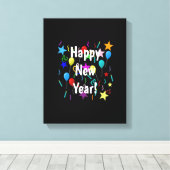 Grappig, gelukkig nieuwjaar oud, 2023 Decorations  Canvas Afdruk (Insitu (Houten vloer))