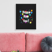 Grappig, gelukkig nieuwjaar oud, 2023 Decorations  Canvas Afdruk (Insitu (Woonkamer))