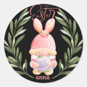 grappig, gelukkig ooster ronde sticker (Voorkant)