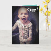 Grappig Gelukkig Verlaat Verjaardag Wenskaart Kaart (Gele Bloem)