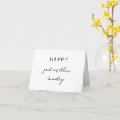 Grappig gelukkige Valentijnsdag minimalistisch een Kaart (Gele Bloem)