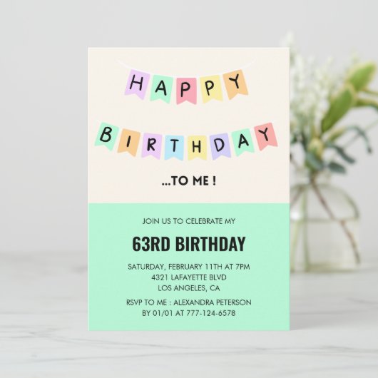 Grappig Gelukkige Verjaardag Humor 63ste Kaart (Staand voorkant)